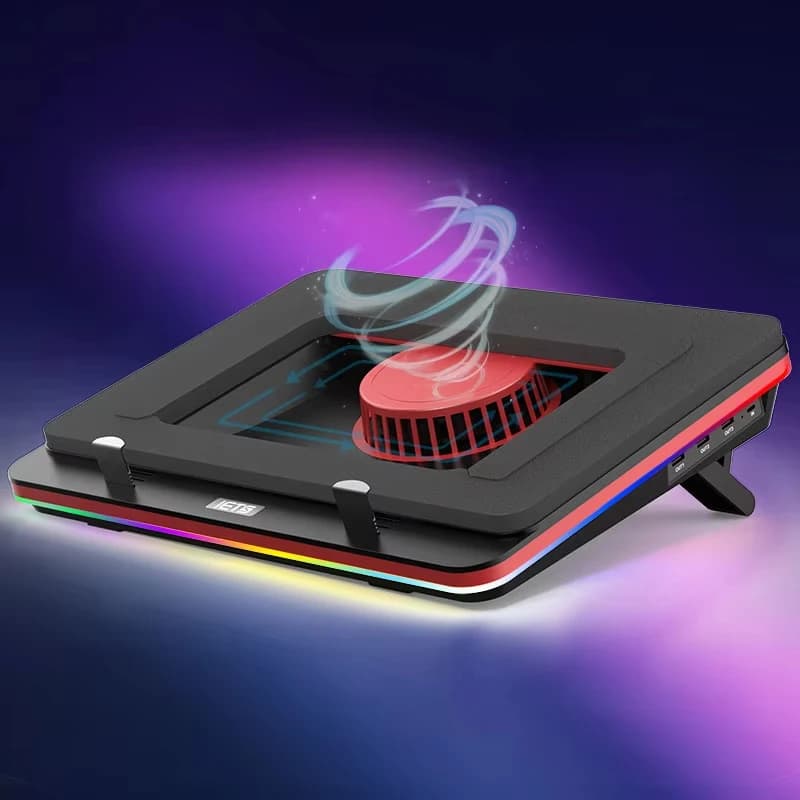 Nuovo supporto di raffreddamento per laptop Tappetino di raffreddamento serie V2/V1/S2/B0 Dispositivo di raffreddamento esterno da 5000 giri/min per notebook da gioco da 13/15 a 17,3 pollici
