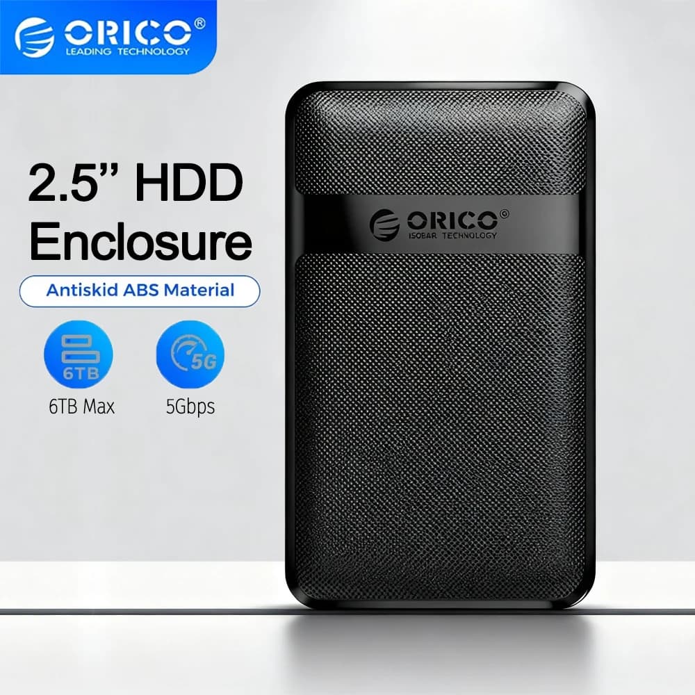Custodia per disco rigido ORICO da 2,5 ''SATA a USB 3.0 per disco rigido SSD HDD Box Custodia USB C 3.0 da 5 Gbps Custodia per HDD esterno HD