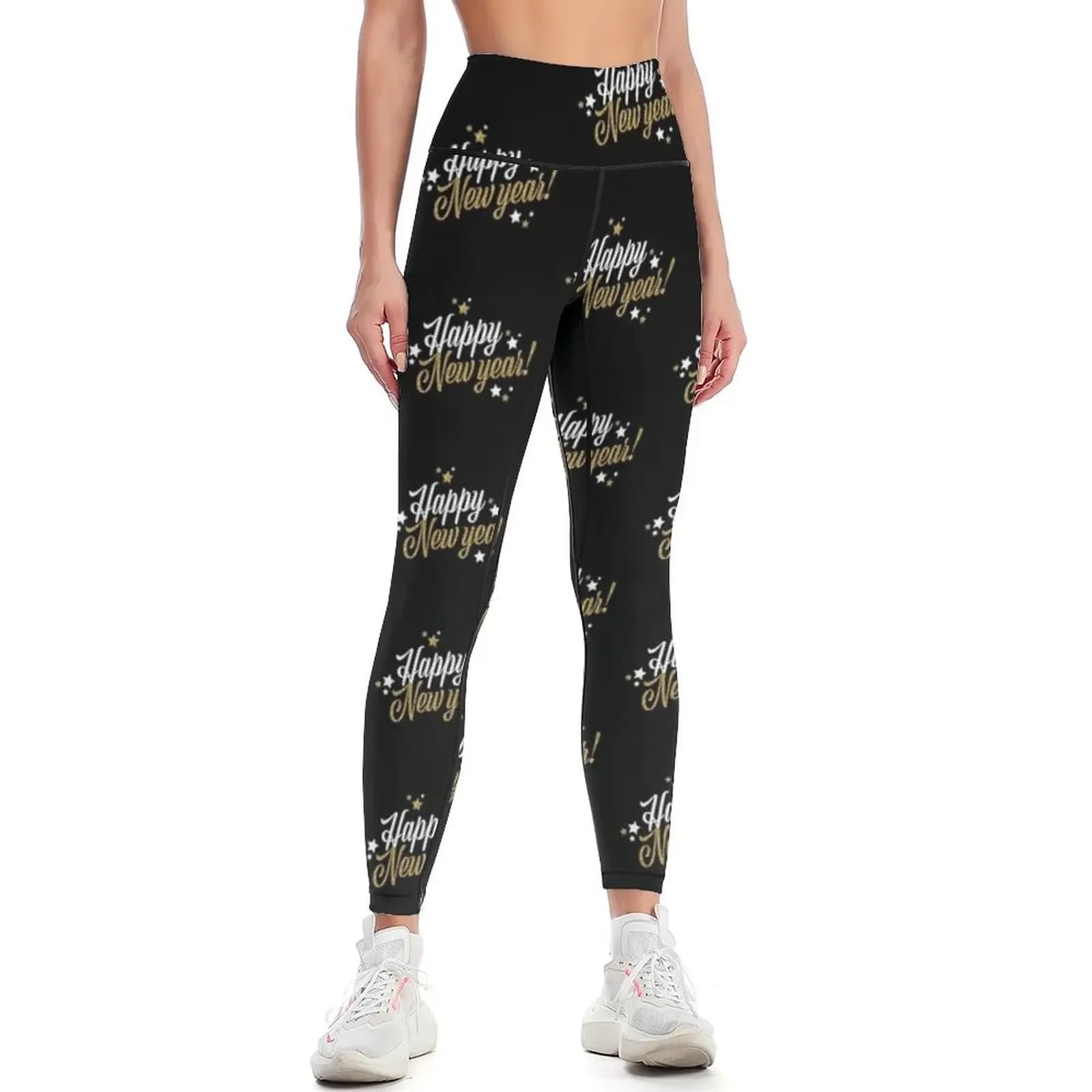 Felice Anno Nuovo Leggings sportivi da donna per palestra Pantaloni sportivi da jogging Leggings push up Leggings da donna