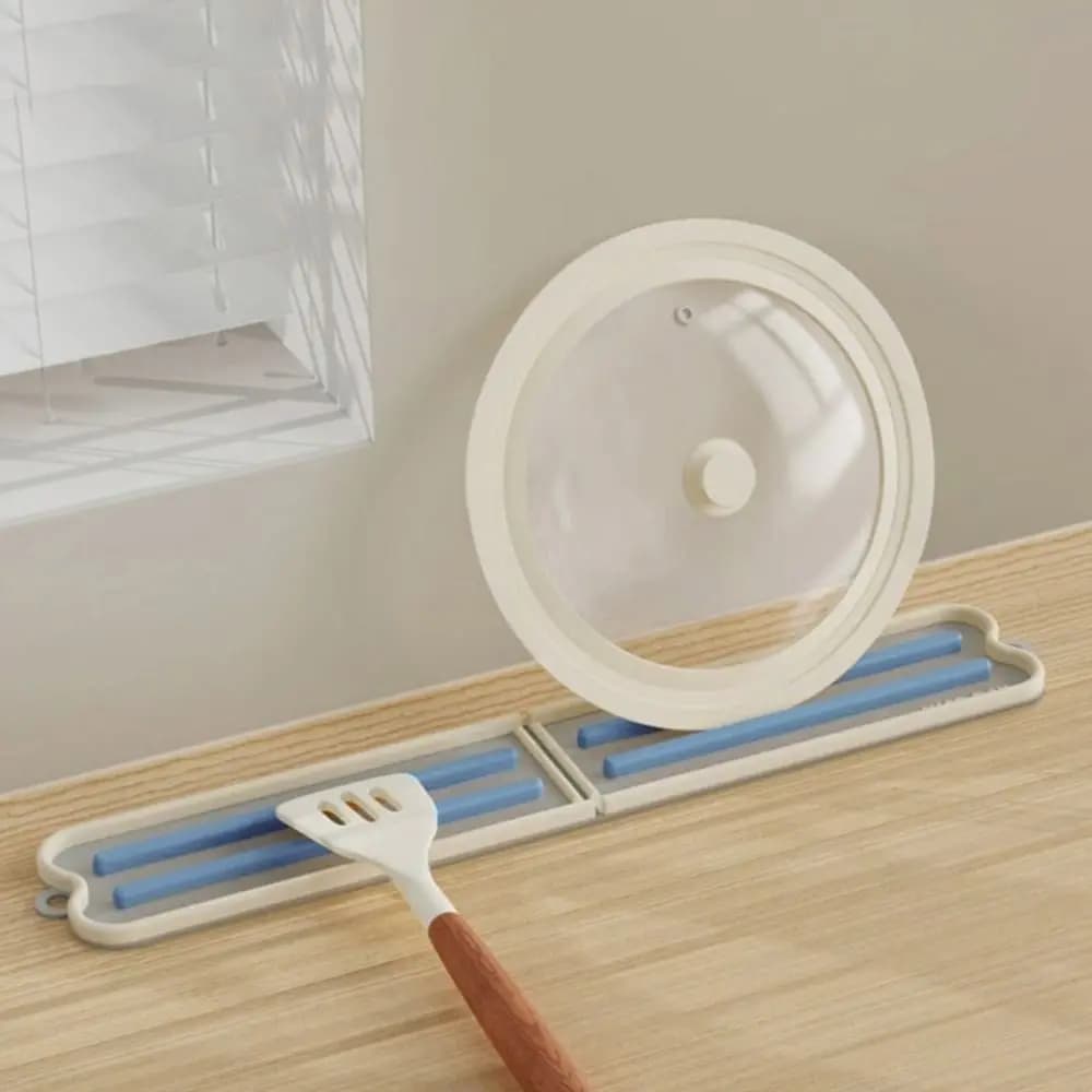Durable Folding Mat for Covers, Thermal Insulating, Rubber Soft, Anti-slip, Organizer Suitable for Cooking Tools