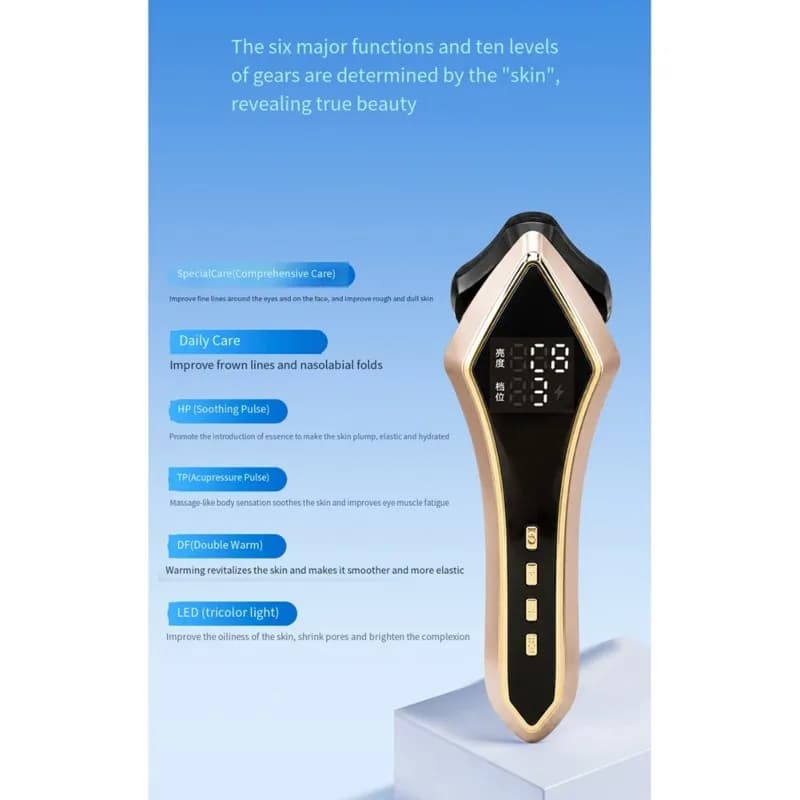 AT28-Ultrasonic Facial EMS Lifting Device - Photon Rejuvenation, V-Face Collagen Booster