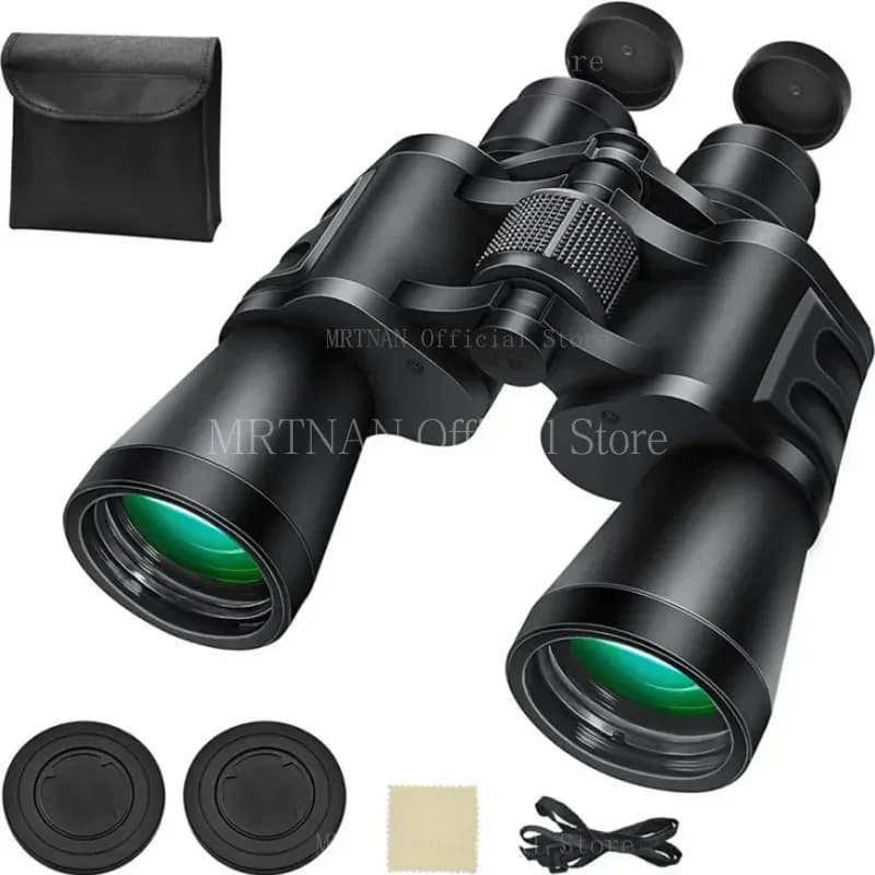Binocolo 20x50 telescopio professionale a lungo raggio ad alto ingrandimento occhiali portatili HD per la caccia viaggi in campeggio all'aperto
