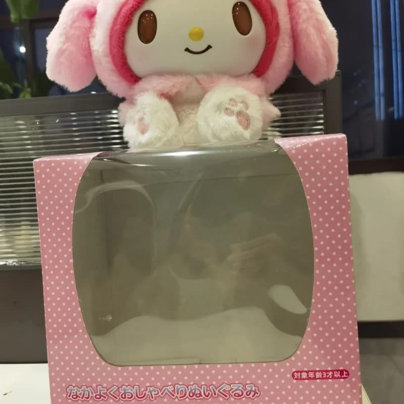Peluche Anime Super Carino Melody con Suoni e Movimenti, Ispirato ai Personaggi Sanrio, Regalo per Bambini