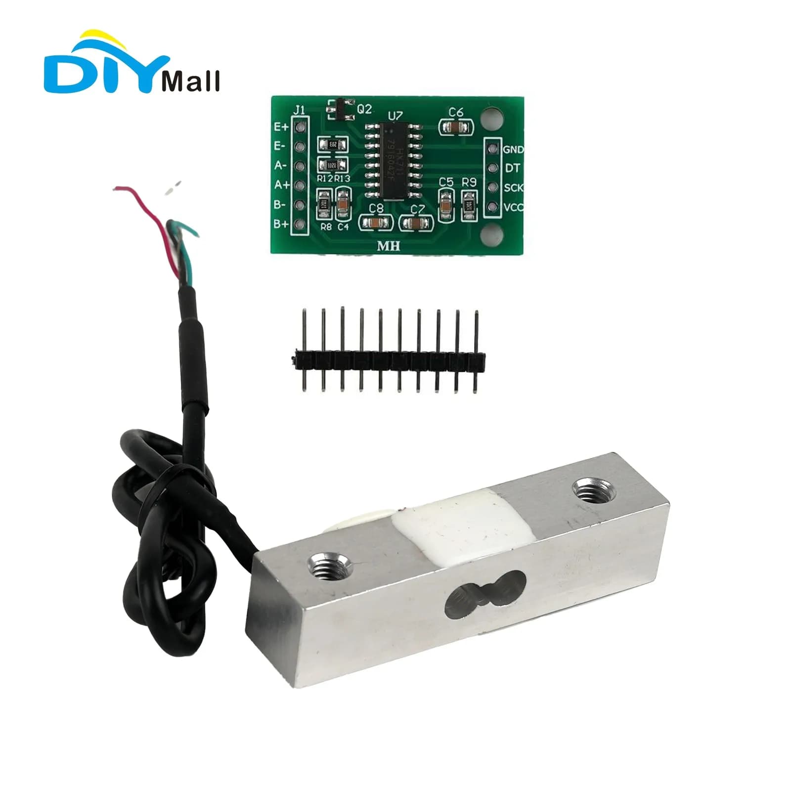 Load Cell Micro Weight Sensor with Hx711 Module Electronic Scale Pressure Sensor for Accurate Measurements 50kg Capacity