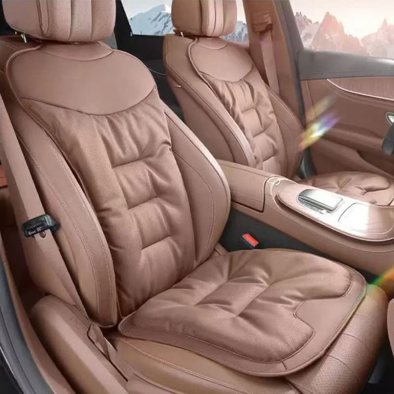 For Tesla Car cushion Seat cushion Backrest Single piece Leather tassel Breathable Velvet Universal car interiors for four seasons