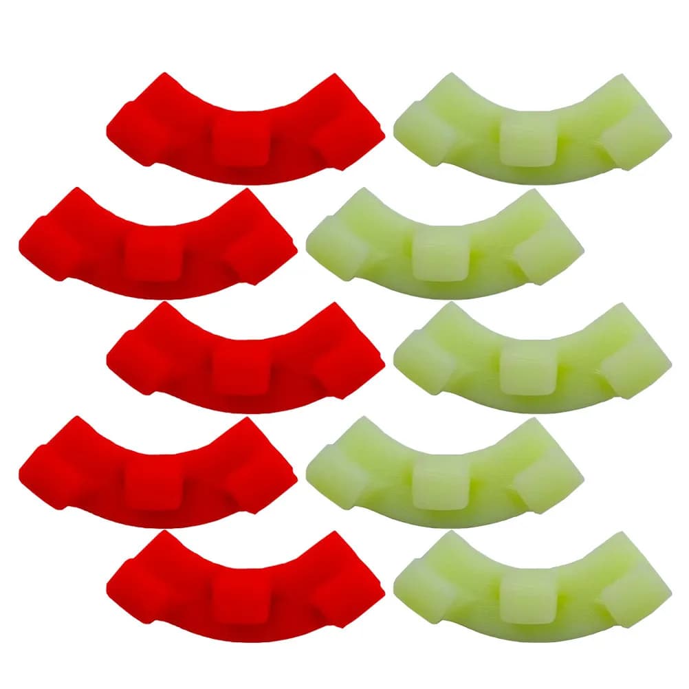 Set di 90 Gradiatori per Piante in Plastica, 5 Rossi e 5 Verdi, Clip per Giardinaggio per Modellare e Supportare le Piante