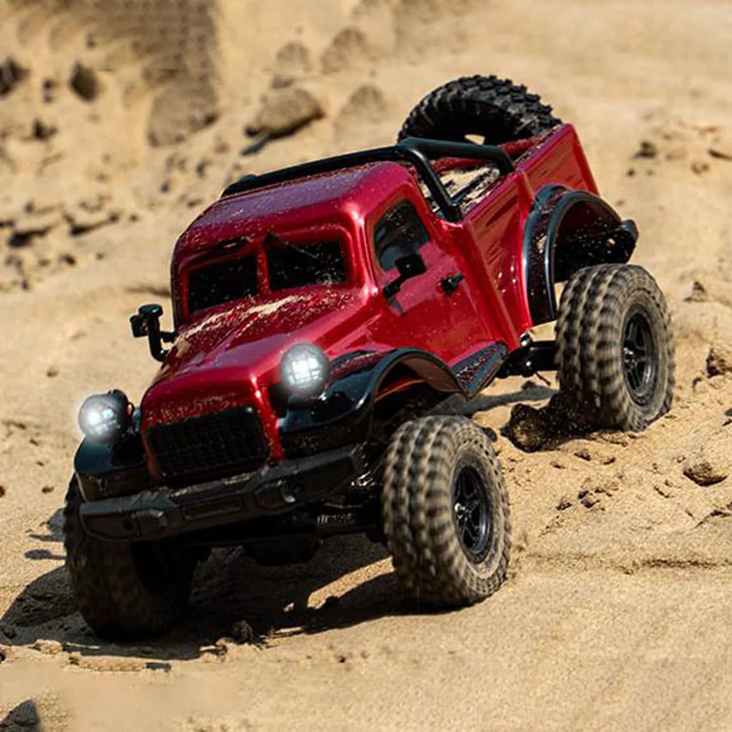 1/18 telecomando 4WD Rock Crawler simulazione camioncino 2.4GHz RC Crawler motore spazzolato batteria luce pronta per correre