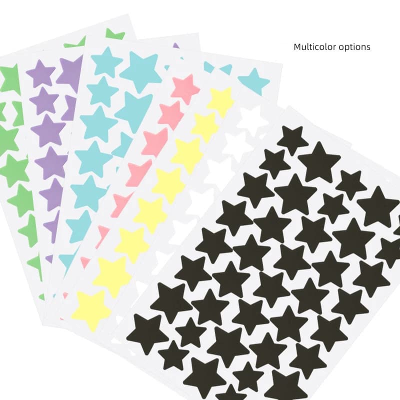 72/80 Pezzi Adesivi Colorati a Forma di Stella e Cuore per il Trattamento dell'Acne, Patch Invisibili per Coprire i Brufoli, Accessori di Bellezza per la Cura della Pelle del Viso