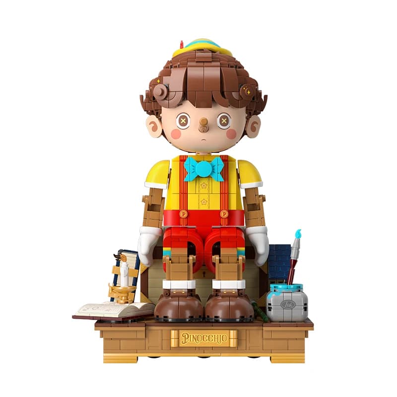 Wekkit Pinocchio Building Blocks Classico Fiaba Naso Lungo Bambola Burattino Modello Mattoni Desktop Deco Educativi Giocattoli FAI DA TE Regalo