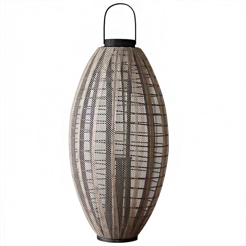 Retro Nordic Floor Candle Lantern For Villa B&B Commercial Space Ornament