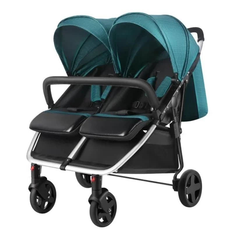 Passeggino per bambini in lega di alluminio, leggero, per secondo figlio, con design drago e fenice, adatto per neonati e bambini piccoli, con posizioni seduta e sdraiata.
