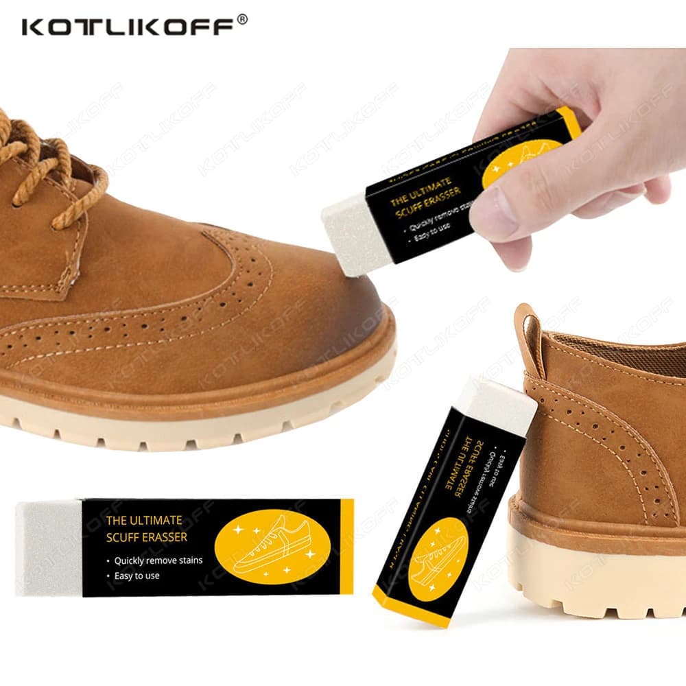 Gomma per la pulizia Pelle scamosciata Pelle di pecora opaca Pelle e tessuto per la cura delle scarpe Kit per la cura Detergente per la pelle Cura delle scarpe da ginnastica