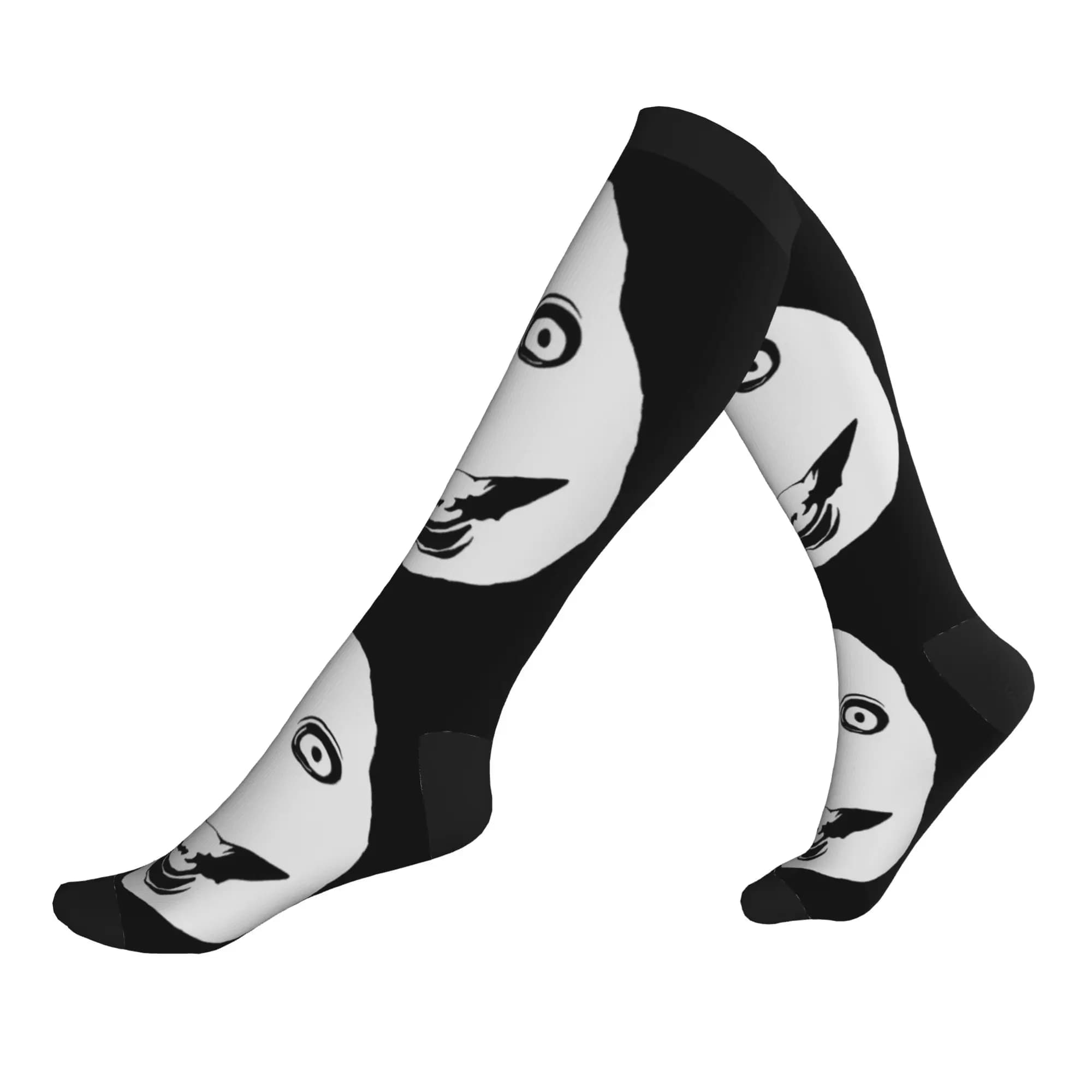 Kawaii Printing Jeff The Killer Socks for Women Men Stretch Summer Autumn Winter Sports Compression Socks