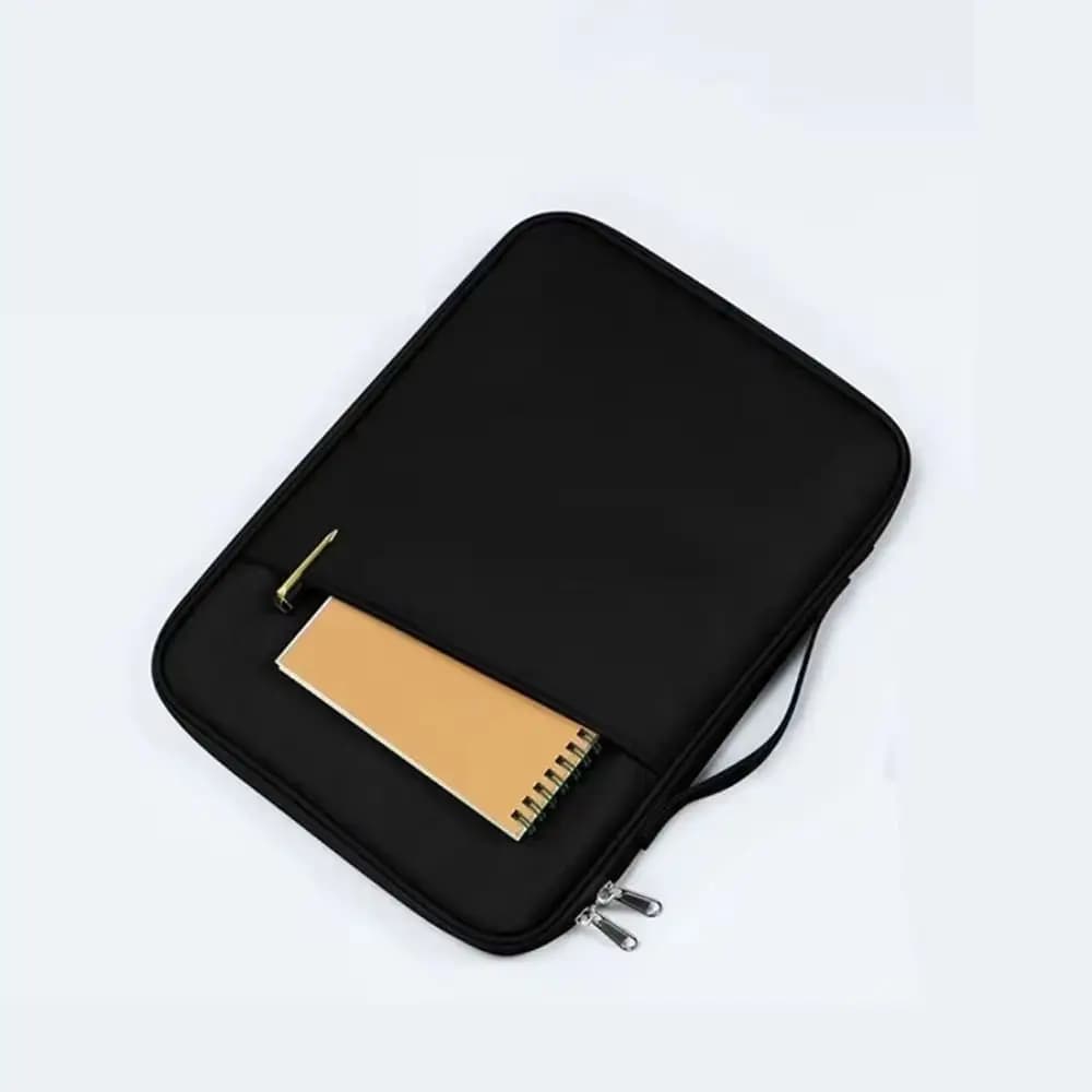 Borsa per laptop con maniglia, custodia impermeabile e leggera per computer portatile, custodia per tablet da 11 pollici con doppia cerniera, custodia per computer ultra sottile