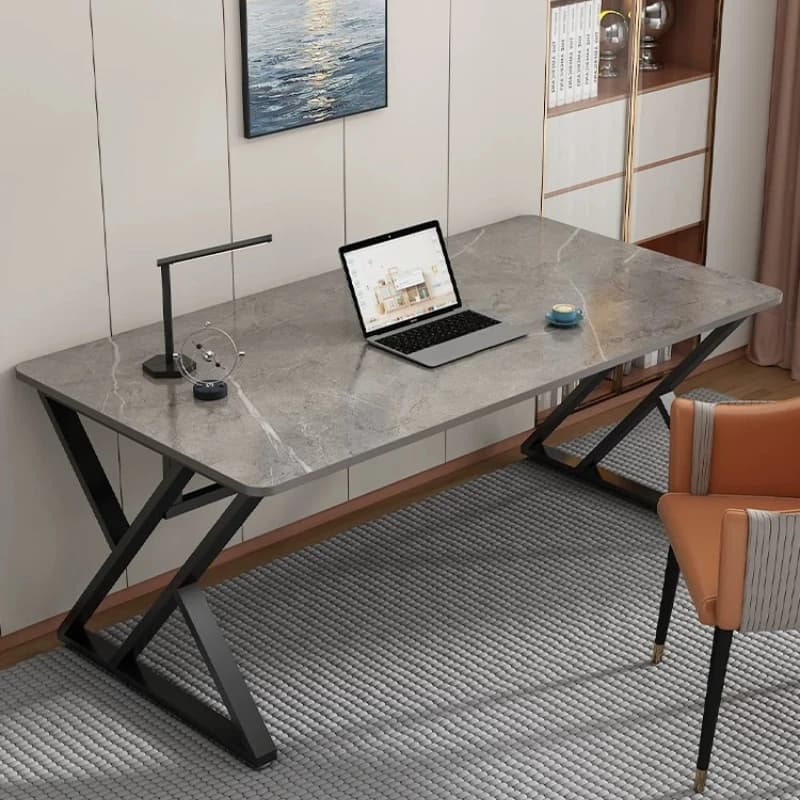 Scrivania Direzionale Vintage Moderna per Computer, Scrivania Gaming con Supporto Monitor per Postazioni Sedute, Mesa Baja, Arredamento Mid-Century
