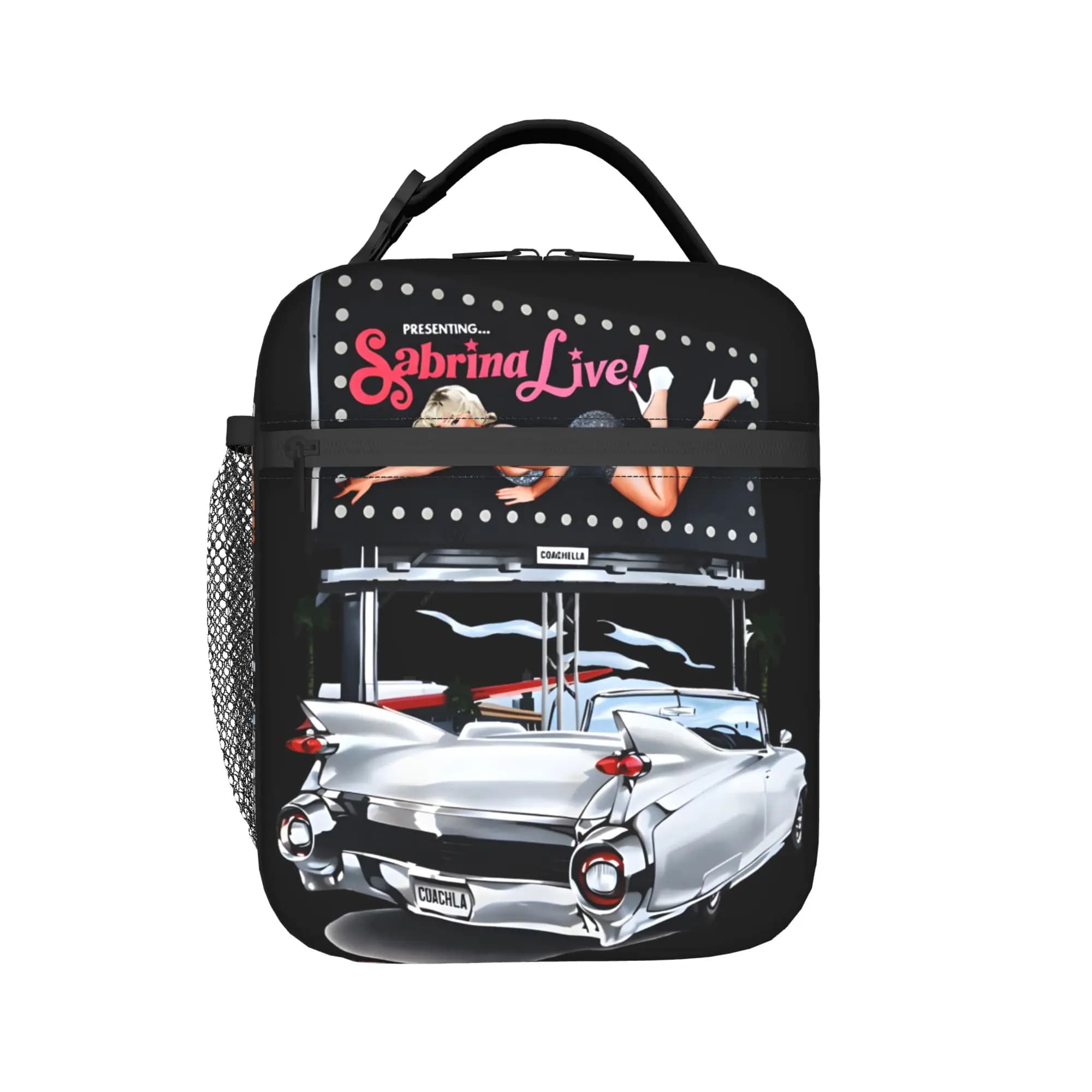 Contenitori Termici per il Pranzo Sabrina Carpenter - Merch Festival Musicale 2026 - Borsa Termica alla Moda per Alimenti, Scatola Bento per Viaggi