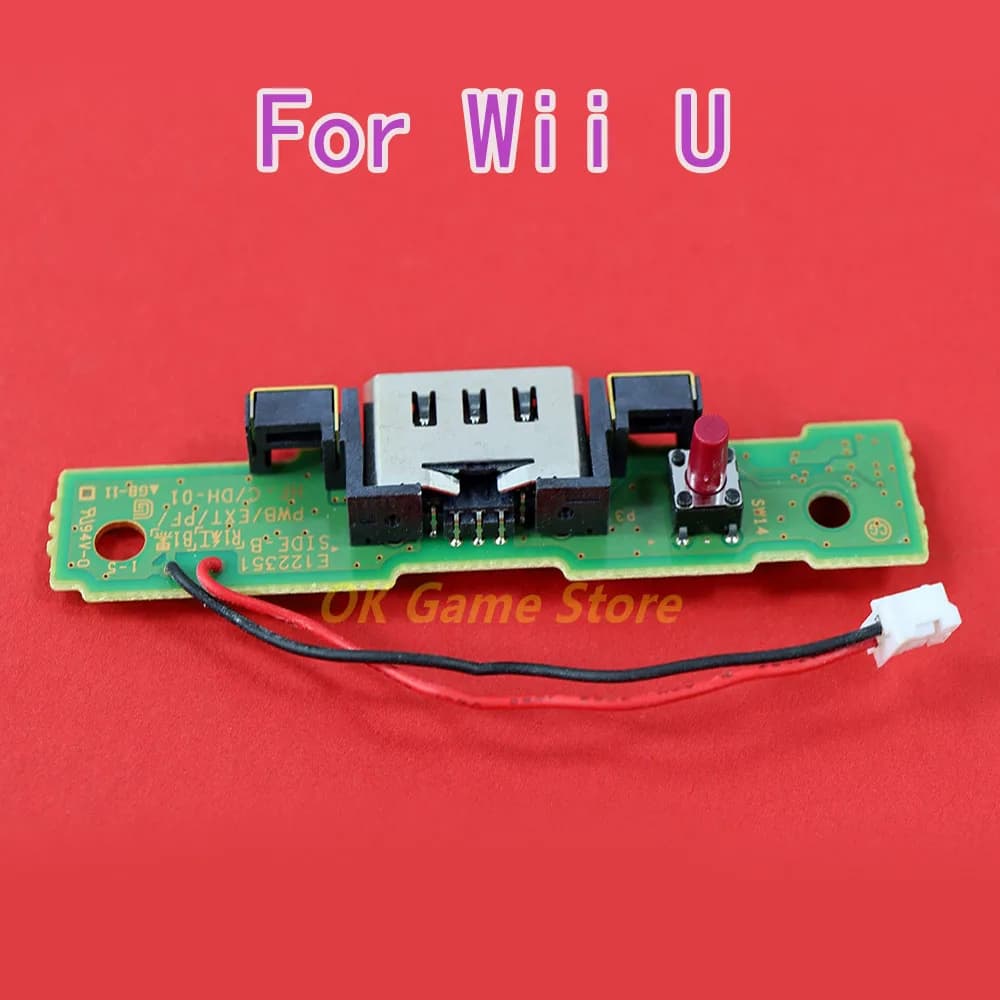 1pc Power Socket Charging Board Jack charger socket with PCB Board for WII U WiiU Game Controller