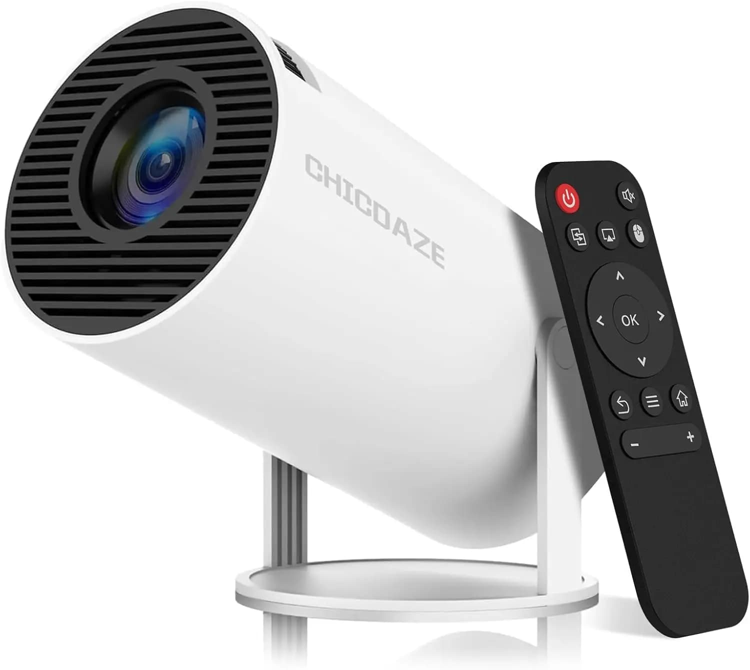 Mini Proiettore HY300 PRO 4K 1080P Smart con WiFi 6, Bluetooth 5.0 e Correzione Automatica Keystone 180° ° Rotazione per Home Theater