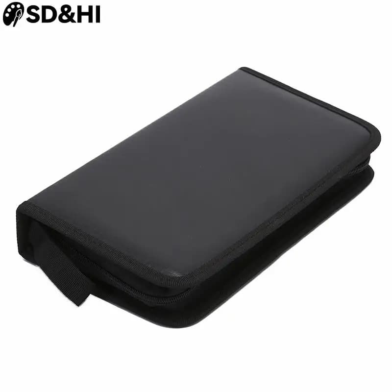 80 disc PU DVD CD Storage CD Holder Carry Bag Case DJ Case eco-leather Storage Holder Organizer Wallet Box for VCD DVD CD