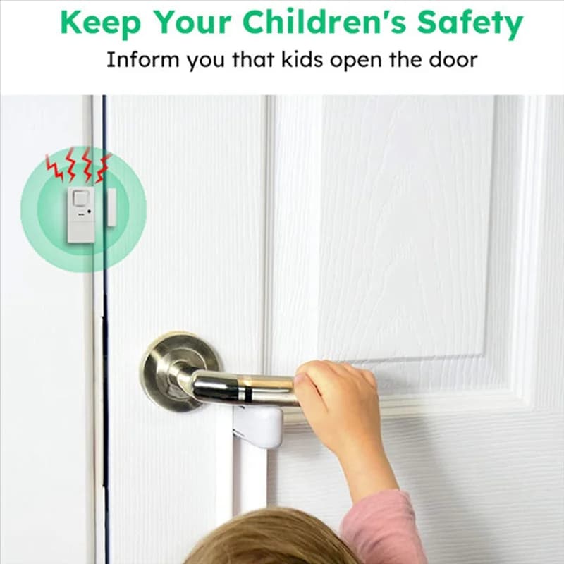 【Vendita flash】 Allarmi per porte e finestre, volume regolabile, carillon/allarme, sensore di allarme per porte e finestre per la sicurezza domestica, sicurezza dei bambini, confezione da 4