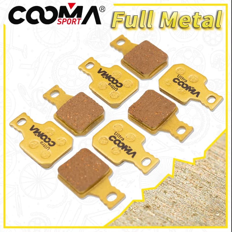 Pastiglie freno a disco per bicicletta per pastiglie Magura 8.R 8.P 8.S, pinza MT5 MT7, 4 paia, interamente in metallo dorato