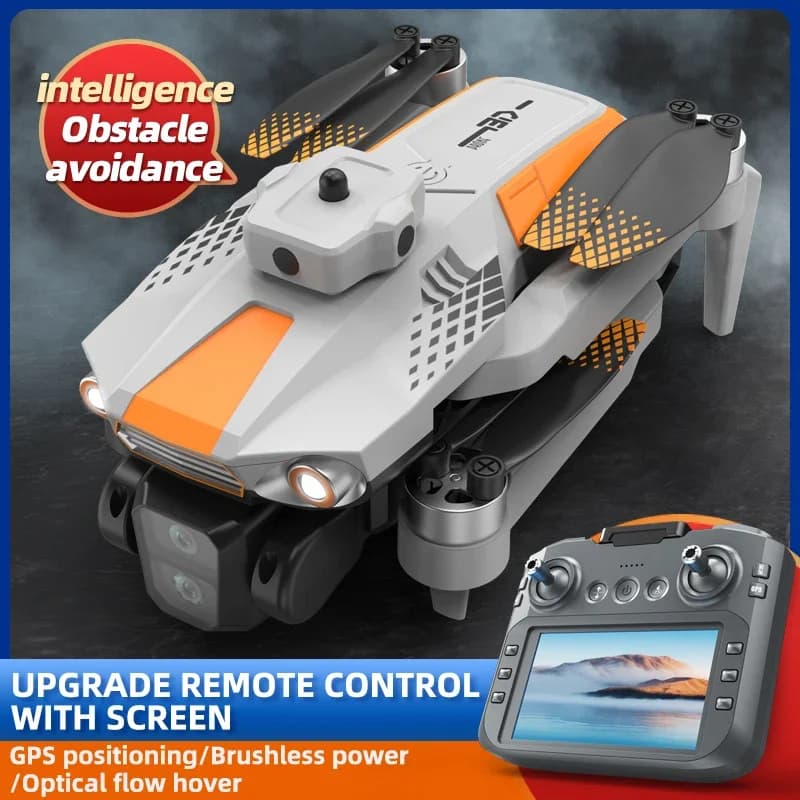 Nuovo drone con controllo dello schermo LF669 8K Professinal HD doppia fotocamera 360 ° Regalo giocattolo pieghevole per elicottero RC pieghevole per evitare ostacoli intelligenti
