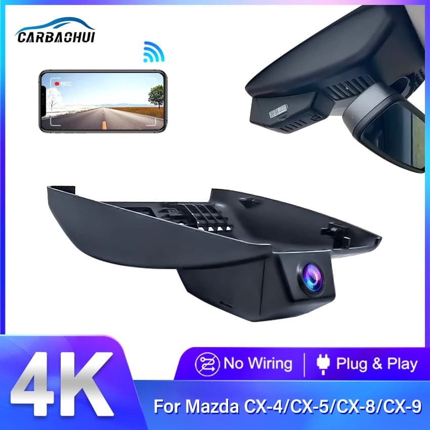 For Mazda CX-9 CX-8 CX-5 CX-4 CX9 CX8 CX5 CX4 from 2017 to 2023 and Mazda 6 from 2018 to 2022, Plug and Play Dash Cam LHD Left Guide