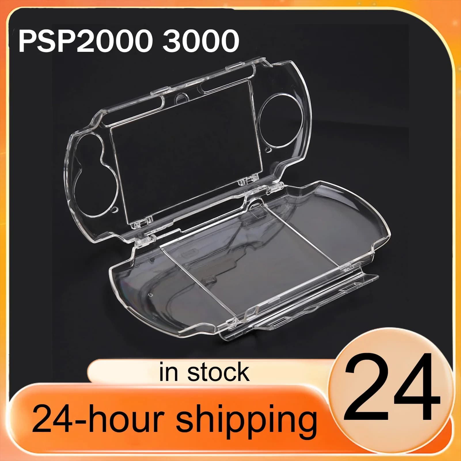 Custodia protettiva rigida in cristallo per PSP 2000/3000 Cover trasparente di ricambio per console di gioco portatile PSP 2000/3000