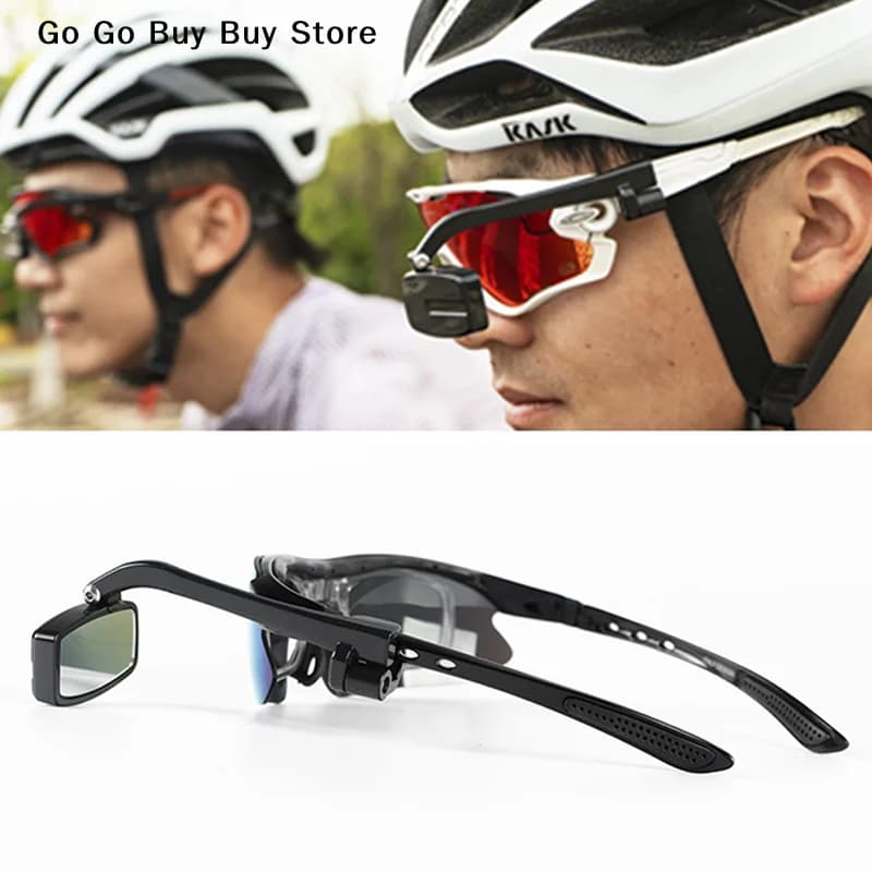 【S】Bicycle Cycling Glasses Rear View Mirror Bike View Rear Eyeglass 360 Bike Mirror Adjustment Helmet Mirror Bicycle Accessories