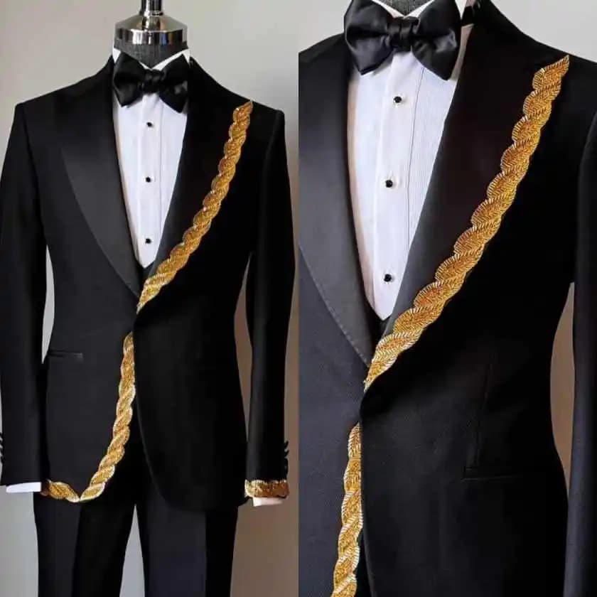 Abiti da uomo personalizzati con strass glitterati, smoking da sposo con revers a punta, set da 2 pezzi con diamanti, blazer da festa e ballo per uomo