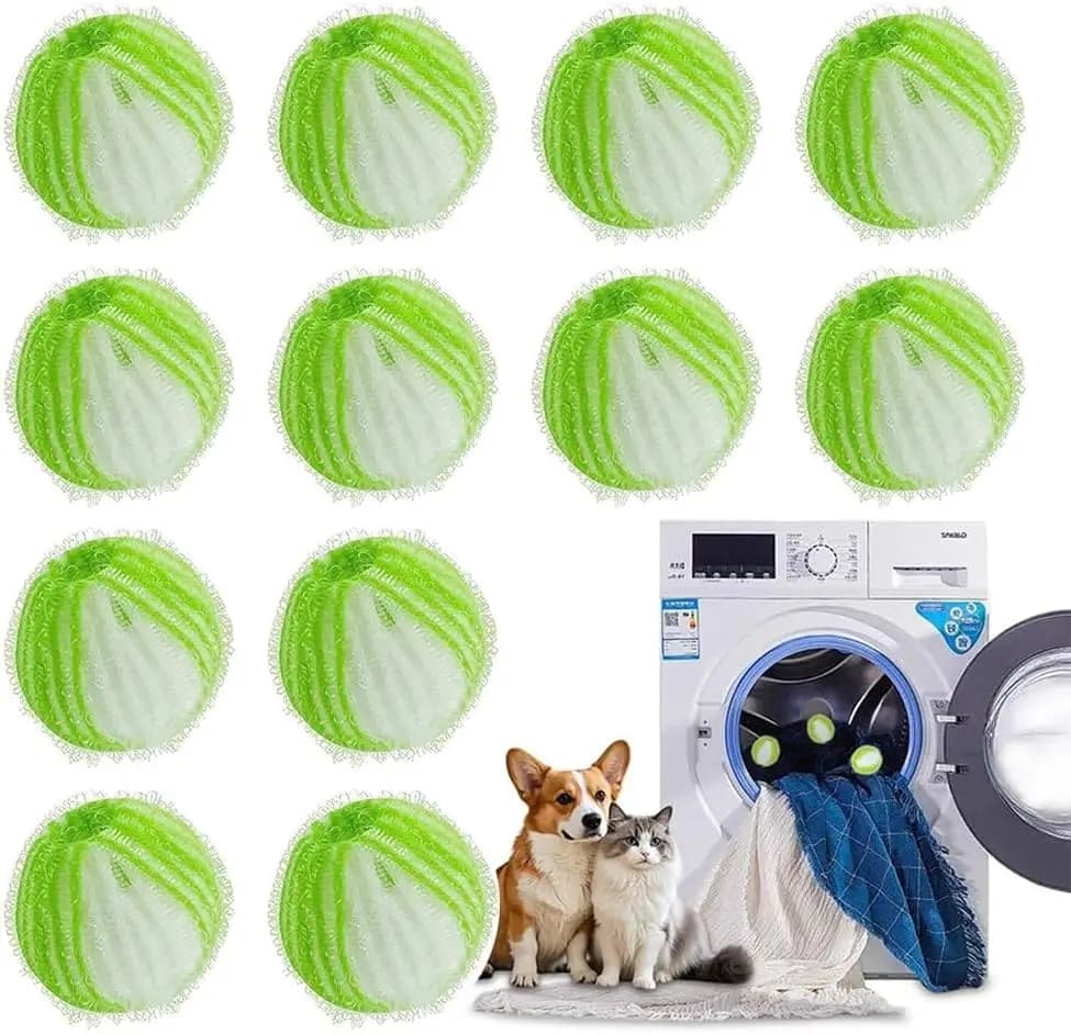 Rimuovi Pelucchi Riutilizzabile per Bucato - Cattura Pelucchi e Palline per Asciugatrice per la Rimozione del Pelo di Animali Domestici
