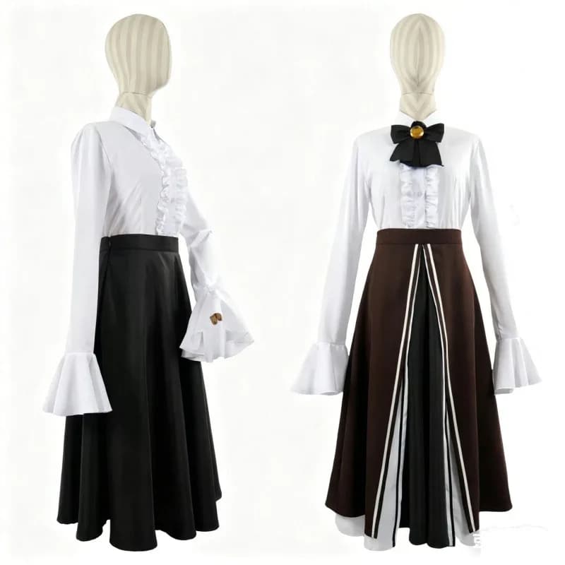 Sephirah Michelle Uniform Skirt Patron Librarian of Literature Hod's Wigs Women Or Men Size Library of Ruina Hod Cosplay Costum