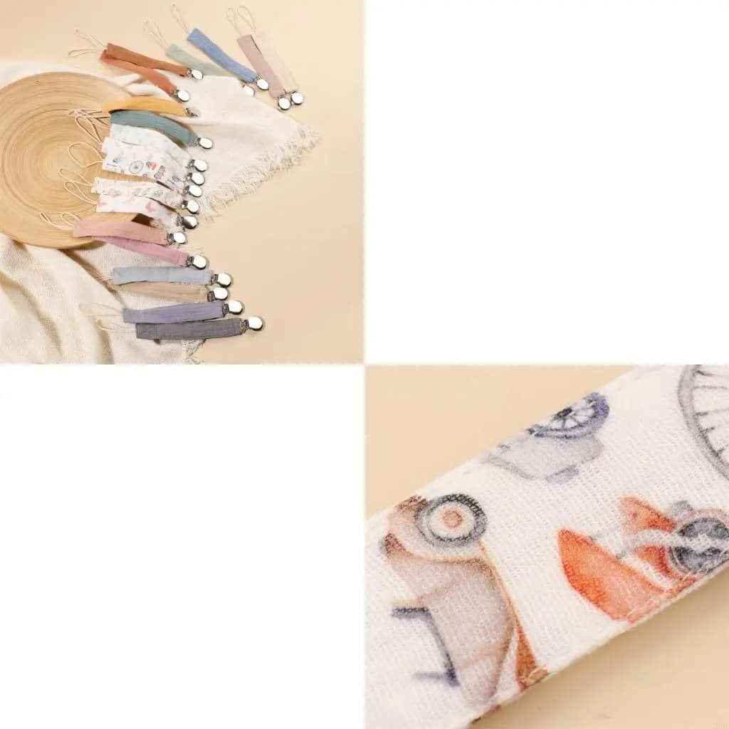 76hf 6pcs baby clip clip ciucini per ciucini per ciucicitrici toni toni nati clip teether cotone insolente cinturino