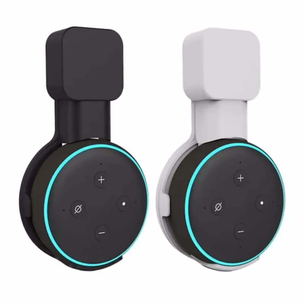 Supporto per supporto da parete per altoparlante per Alexa Echo Dot cassa audio per interni di terza generazione con gestione dei cavi senza viti