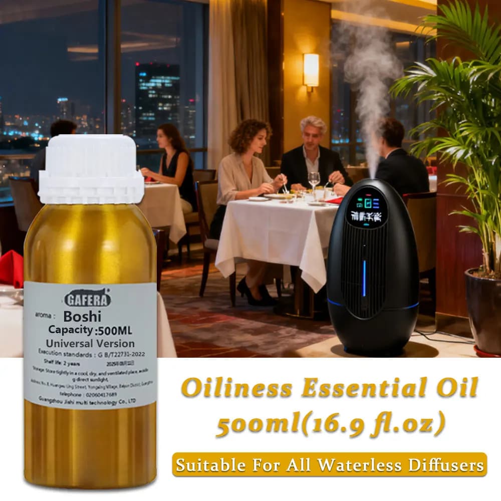 GAFERA 500ml (16.9 fl.oz) Olio Essenziale di Salvia e Sale Marino - Per Tutti i Diffusori Senza Acqua, Olio di Ricarica per Diffusori di Aromi e Aromaterapia
