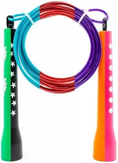 Corda per saltare personalizzata da Double Under Wonder, ideale per allenamenti in palestra, allenamento Crossfit, allenamenti con Speed Rope, viene fornita con corda per saltare B