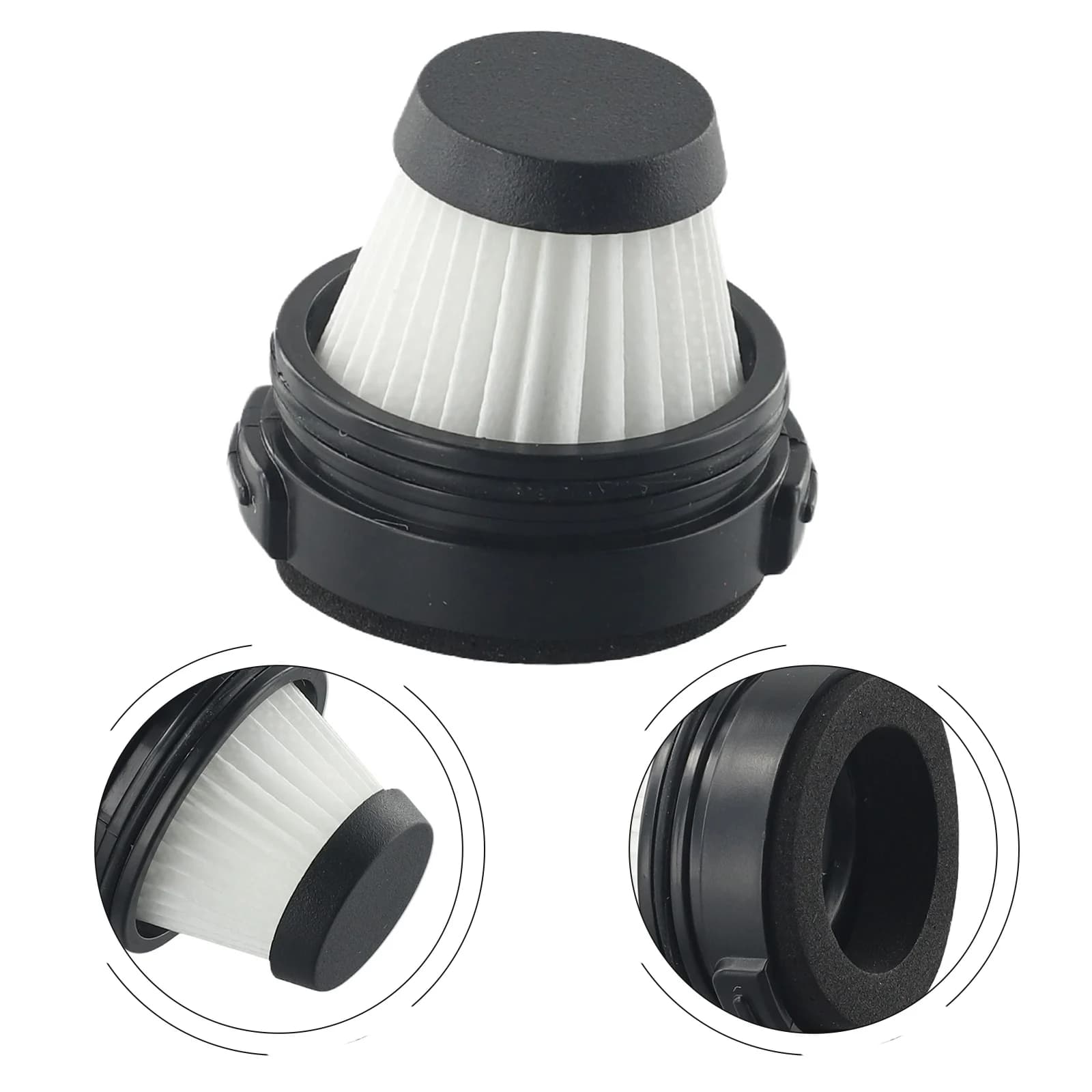 1 pezzo di Filtro di Ricambio Per Baseus Portatile Potente 15000Pa Aspirapolvere Per Auto Cordless Duster Filtro Sostituire Il Pezzo di Ricambio