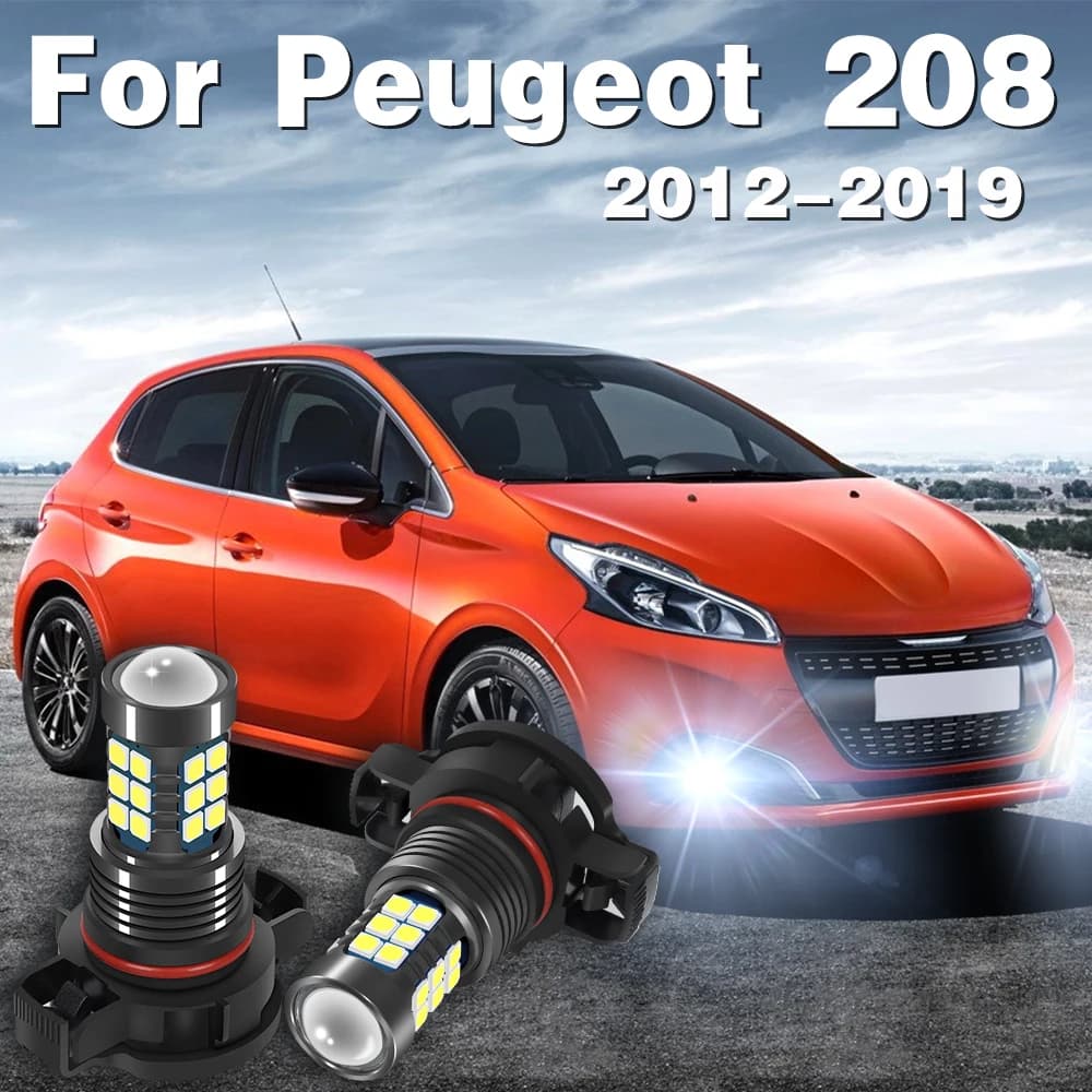 2504 PSX24W 12276 LED Fendinebbia Anteriore Auto Luce Blub Per Peugeot 208 2012 2013 2014 2015 2016 2017 2018 2019 Accessori