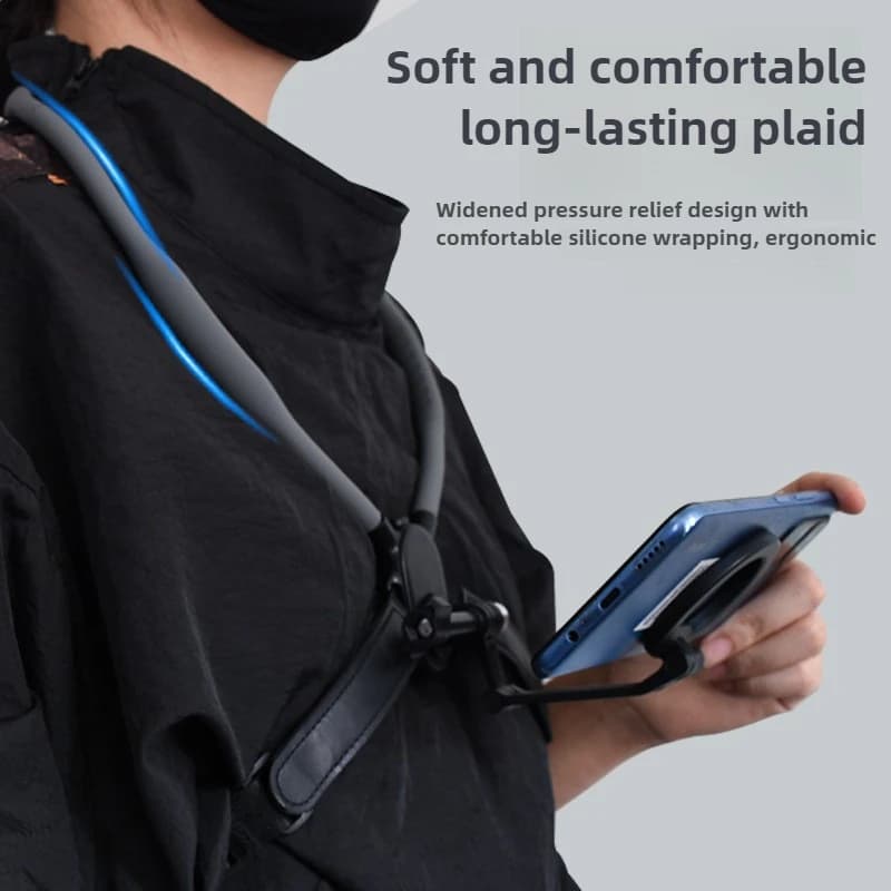 For phone clip with neck mounting for action camera Gopro 360 ° POV phone support with rotation for iPhone16 15 SAMSUNG HUAWEI XIAOMI Live transmission