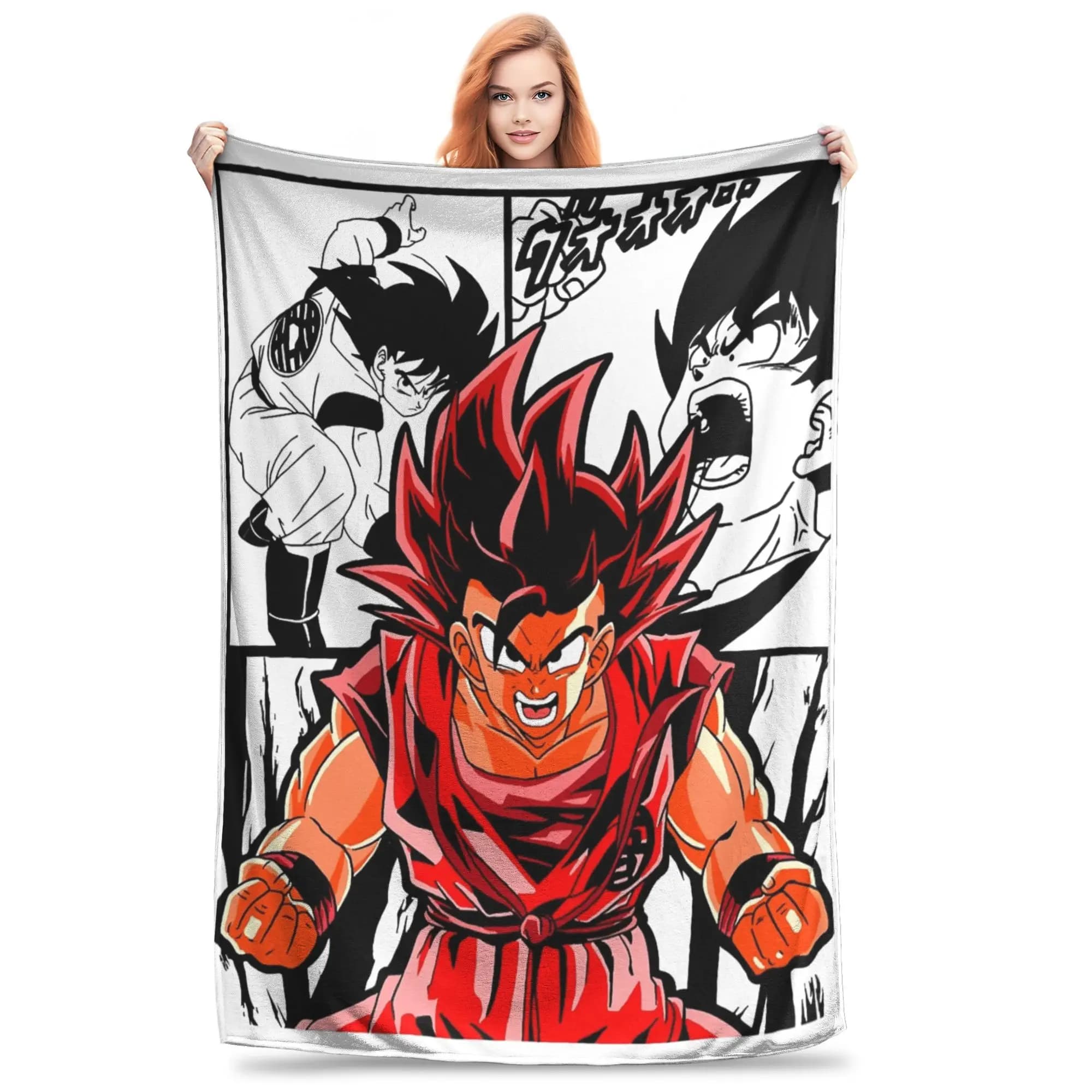 Coperta Dragon Ball, Calda e Accogliente, Plaid Morbido per Letto, Disponibile in Diverse Misure