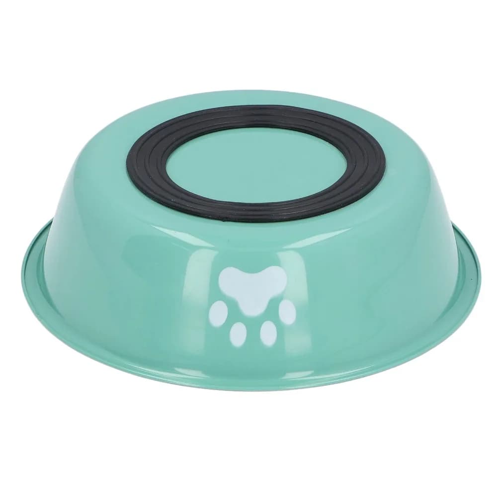 3Pcs Food Grade Metal Metal Alloy Pet Bowl Anti Slip Pad Drop Resist Anti Tilt Bowl Quick Rinse Large Capacity Slip Tough Bowl