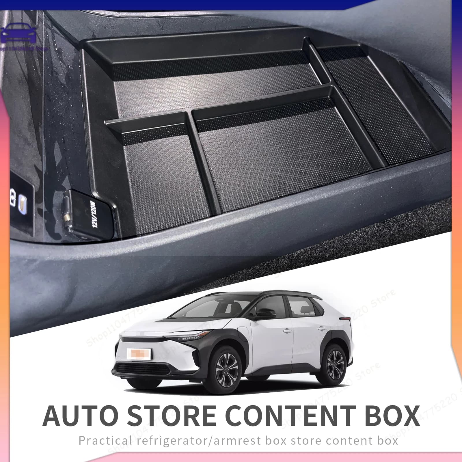 For Toyota Bz4x 2022-2024 / for Subaru Solterra 2023-2025 Center Console Lower Layer Storage Box Tray Central Tray Organizers