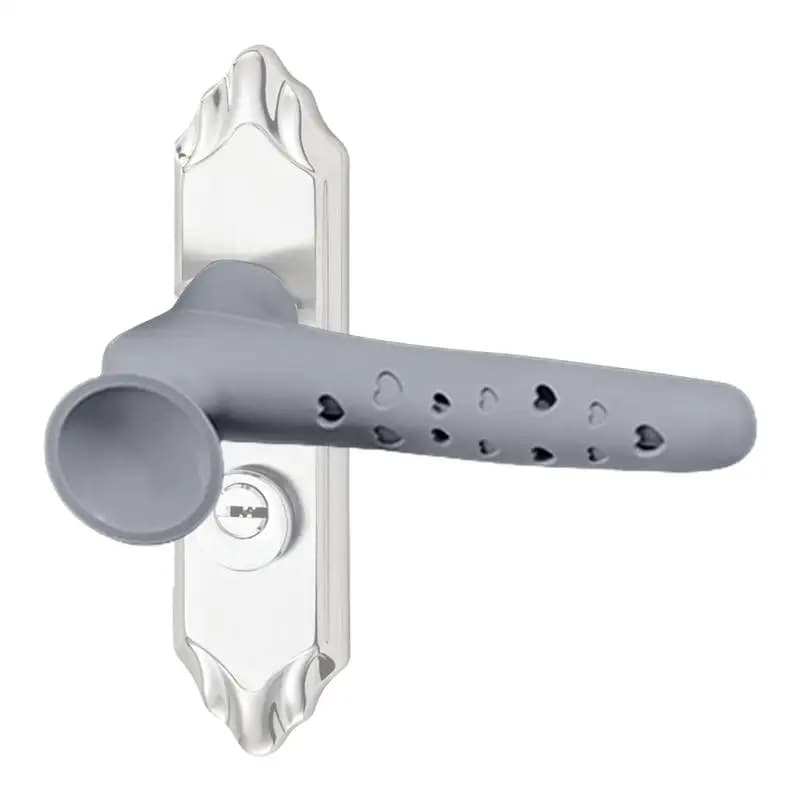Copri maniglia per porta in silicone Protezione anticollisione per maniglia per maniglia per porta quadrata piatta Maniglia per porta di sicurezza antistatica