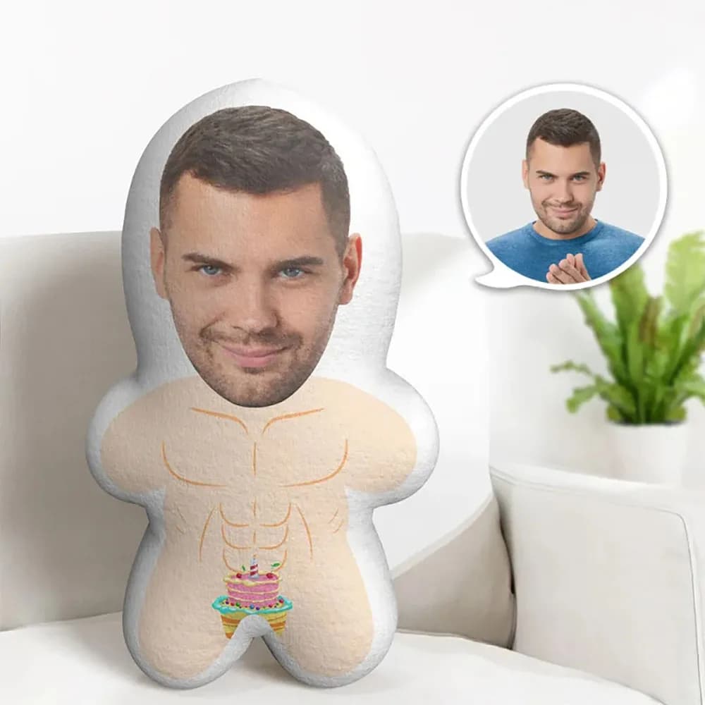 Cuscino a Forma di Corpo Maschile Personalizzato, Divertente e Sexy, Regalo di Compleanno per Lei, Giocattolo Imbottito