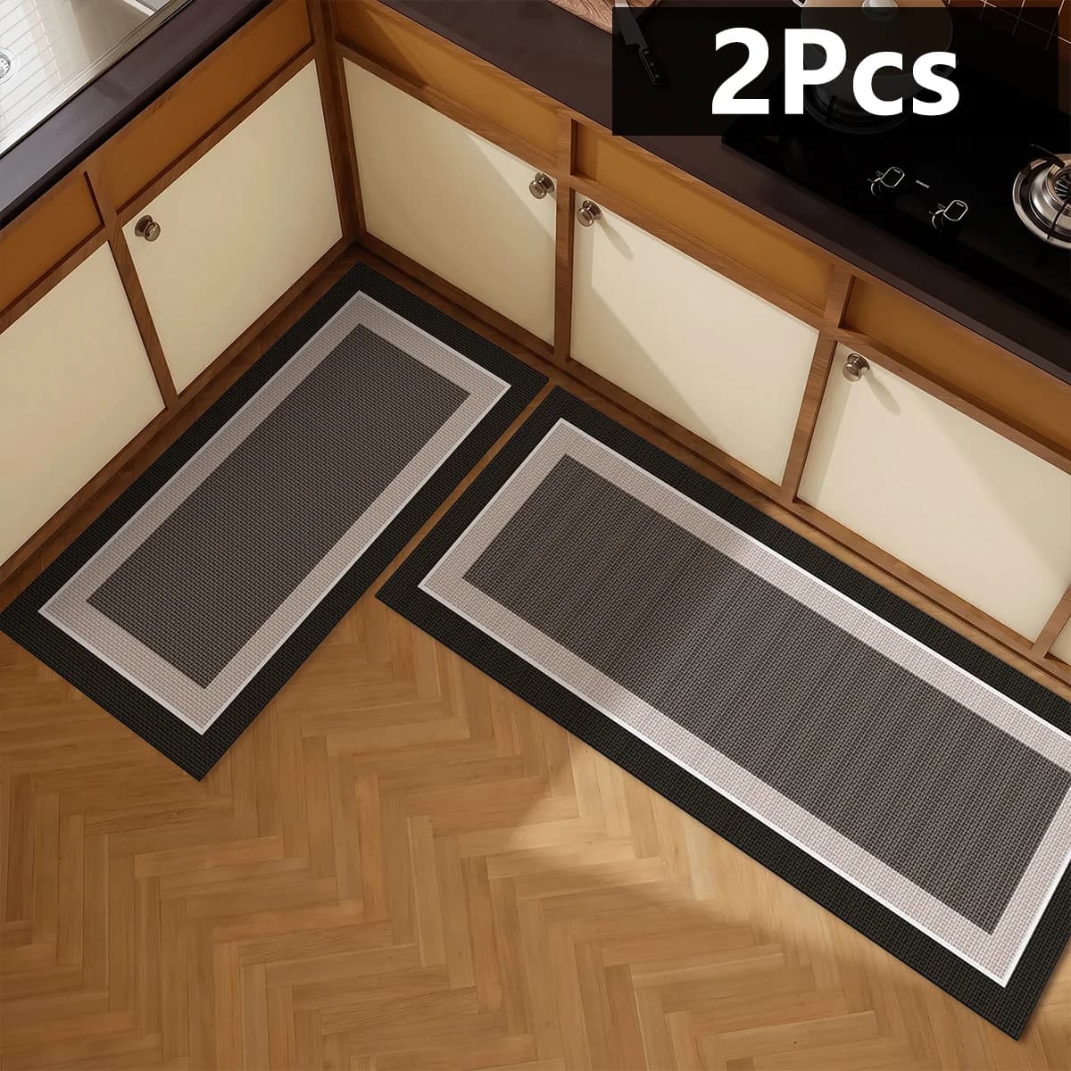 Square Printed Kitchen Set Simple Diatom Mud Non-Slip Foot Mat Bathroom Absorbent Mat Toilet Mat Non-Slip Mat
