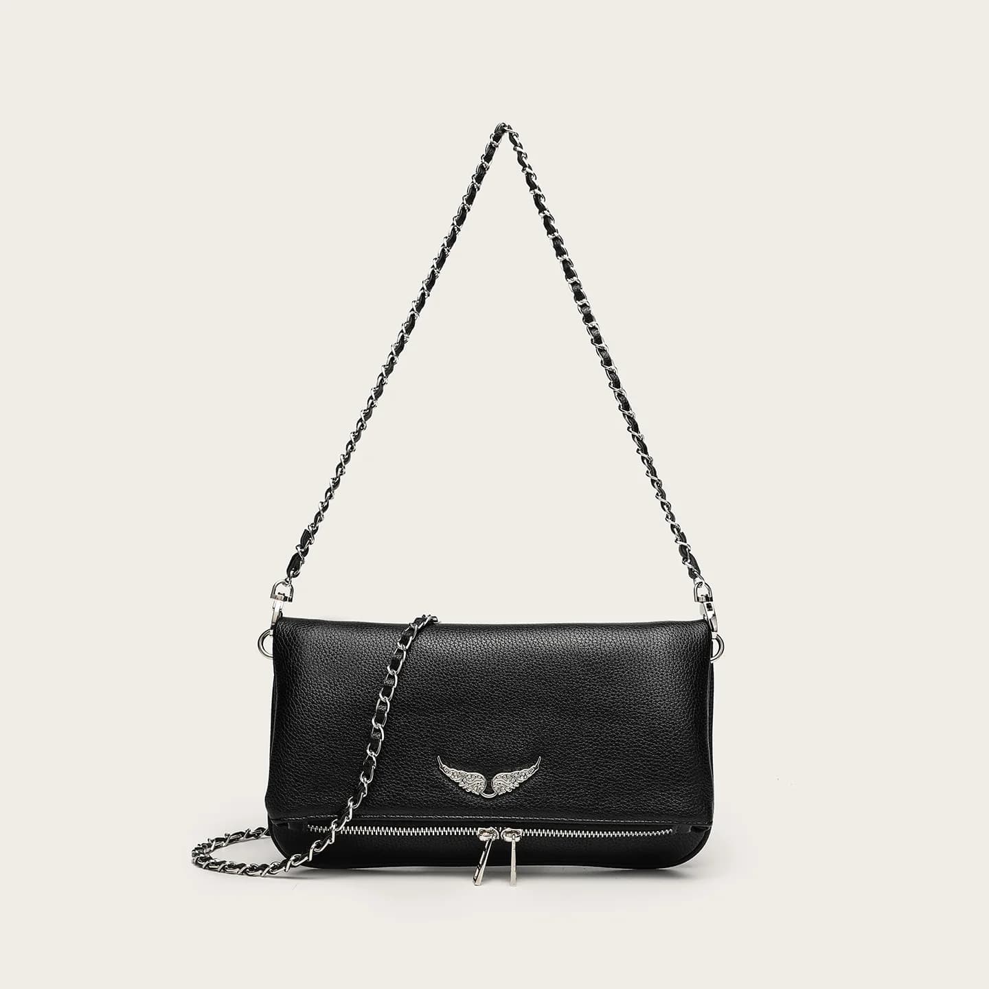 Mini borsa quadrata Wing da donna, borsa a tracolla e tracolla sotto le ascelle alla moda 2026, borsa piccola carina, borsa chic versatile