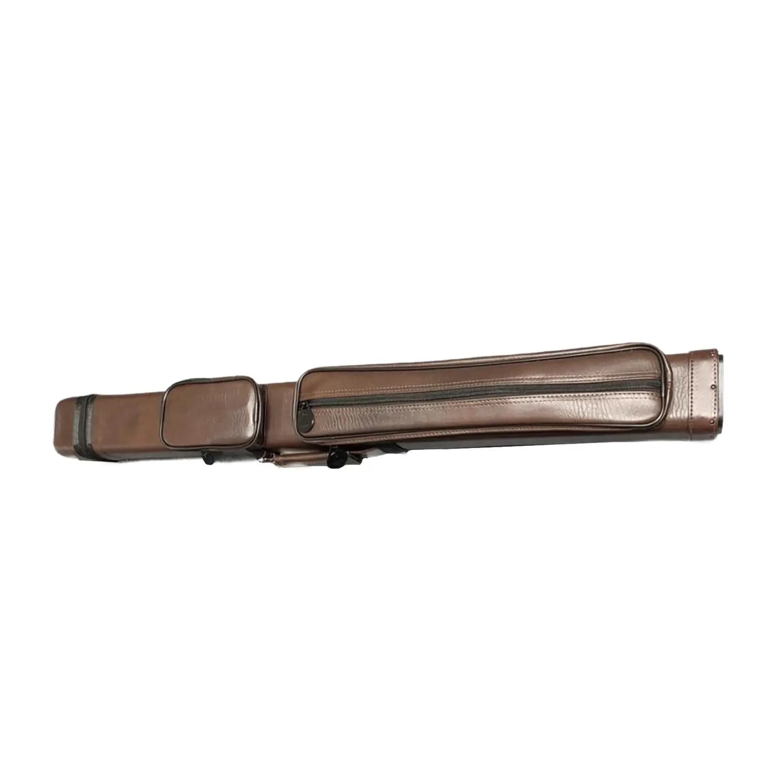Custodia per stecca da biliardo 5 fori per 1/2 cerniera da biliardo con tasche laterali Accessorio resistente Borsa da trasporto leggera per stecca da biliardo
