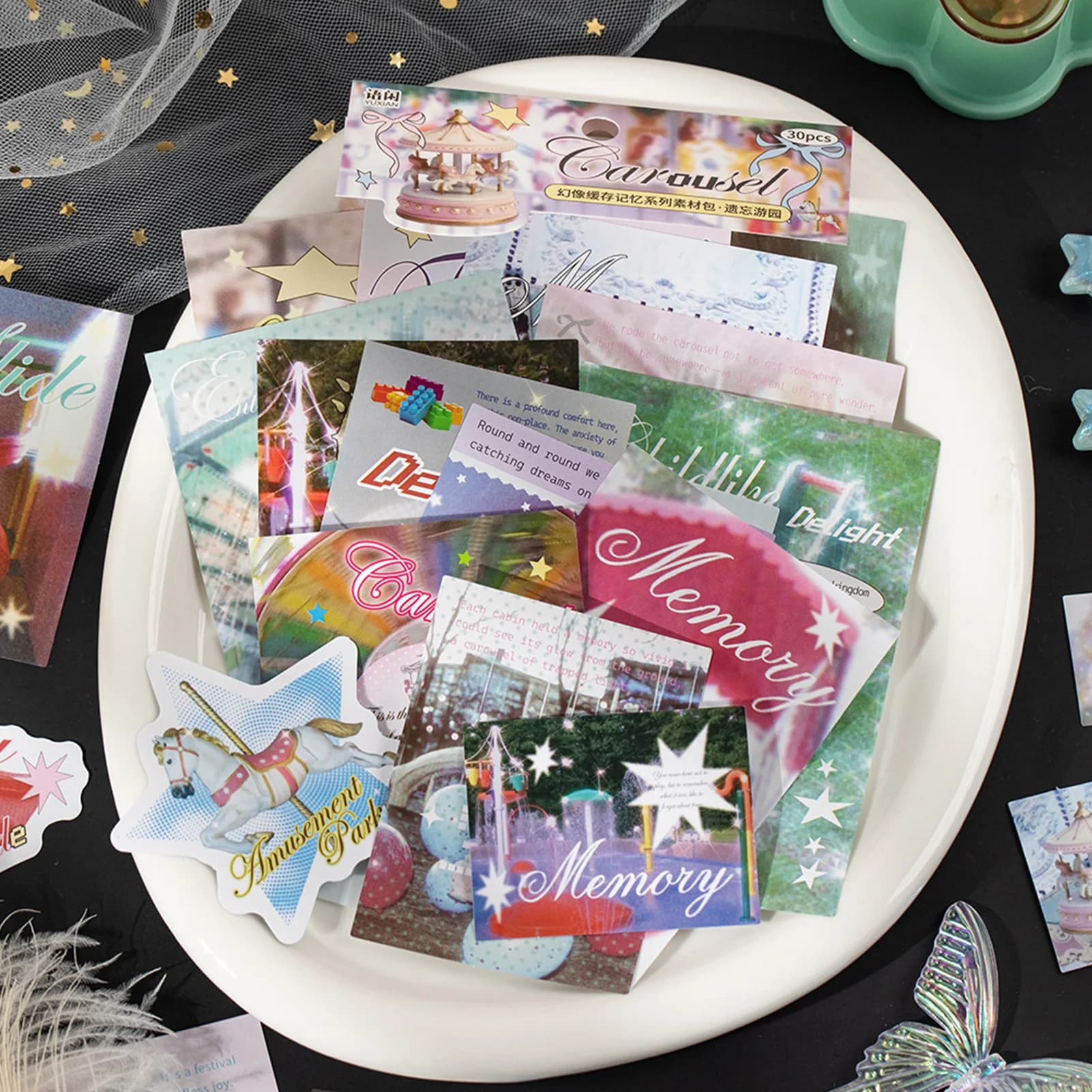 Scrapbooking Kit Dreamcore Style Student DIY Journal Decoration Accessories Set