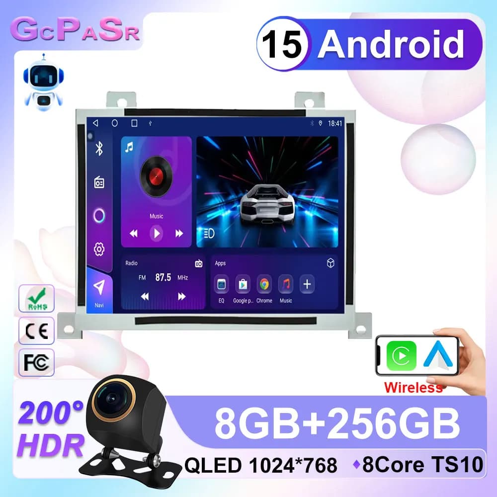 8.4 inch Car Radio For Dodge Charger Challenger 2015-2019 Replacement Wireless Carplay and Android Auto Headunit Android Stereo