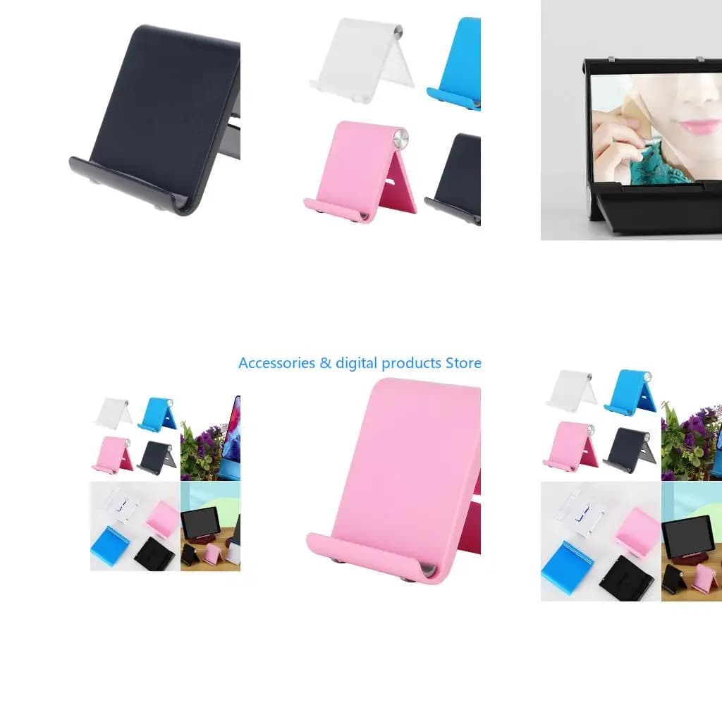 77JD Foldable Tablet Desktop Holder Adjustable Bracket Smartphone Stand
